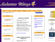 Tablet Screenshot of lakeviewvikings.com